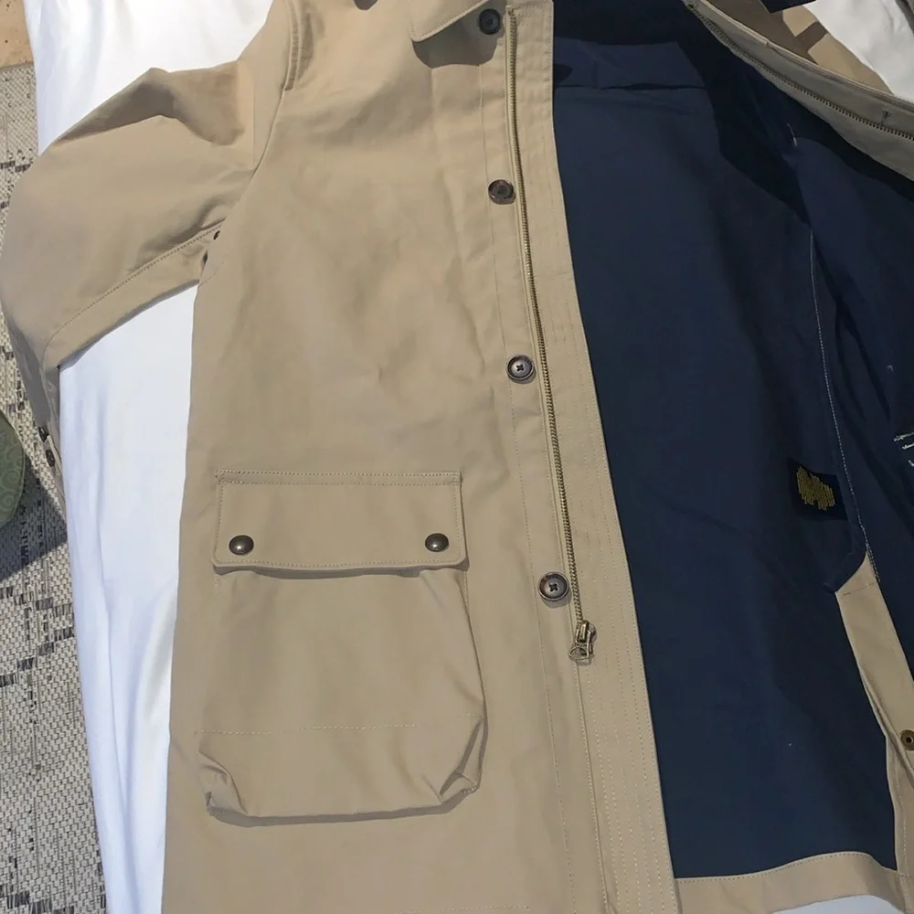 BNWT POLO RALPH LAUREN UNISEX KHAKI 100% COTTON HOOD JACKET SZ L (14-16)